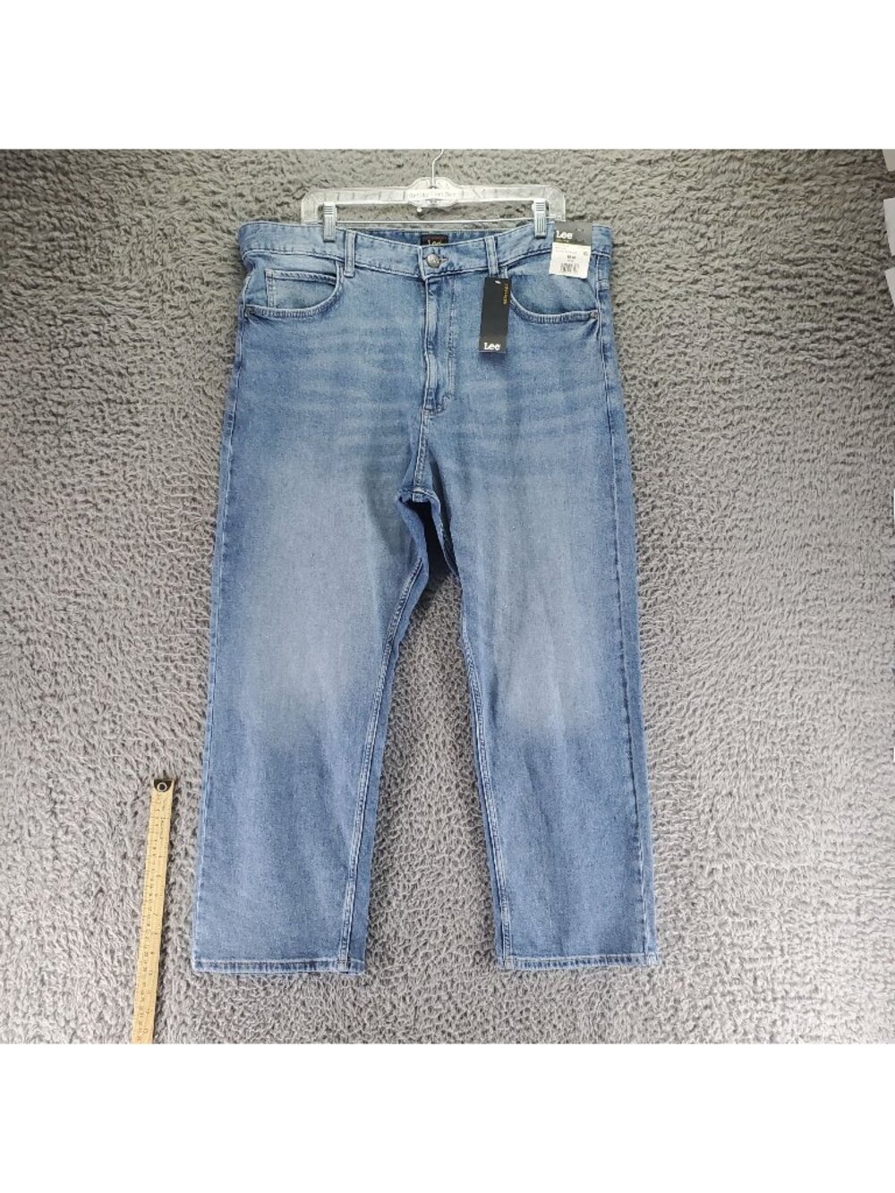 Lee Jeans Womens 18 Blue Heritage Classic Straight Stretch Denim *NWT*